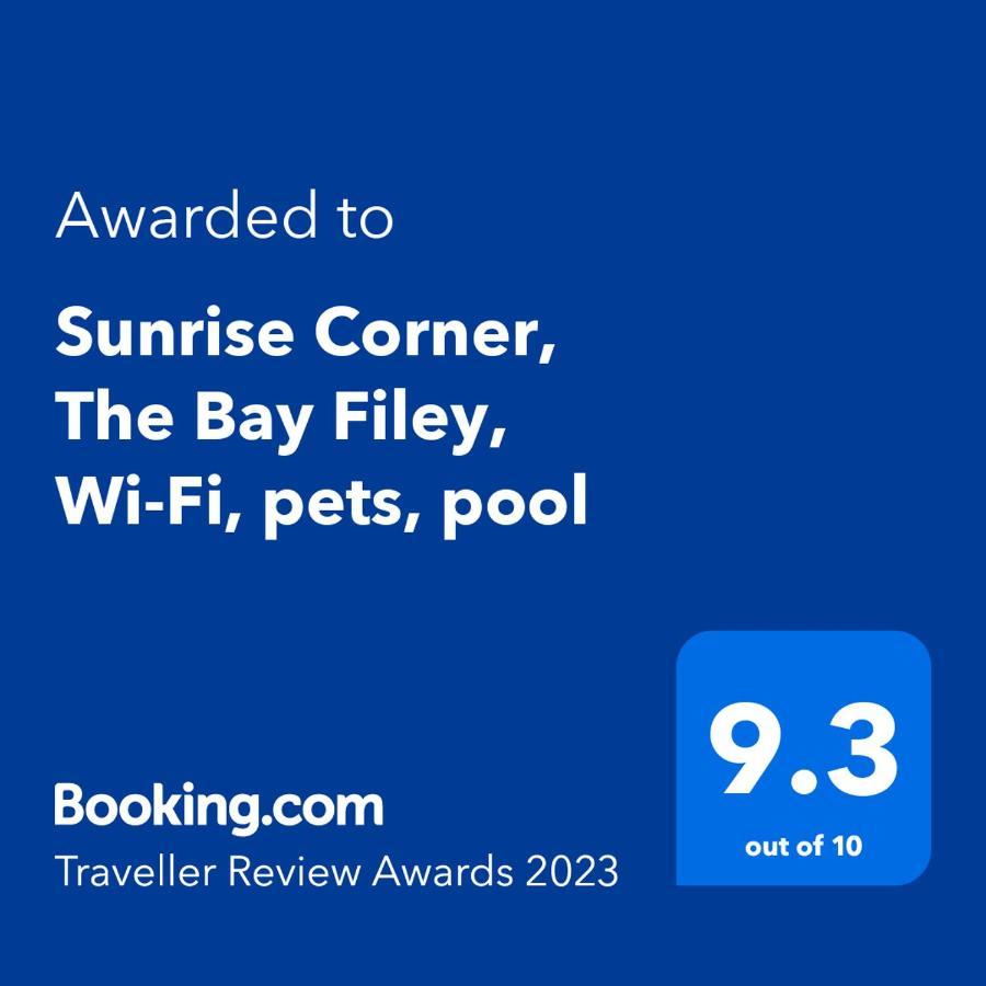 Sunrise Corner, The Bay Filey, Wi-Fi, Pets, Pool Apartment Exterior foto